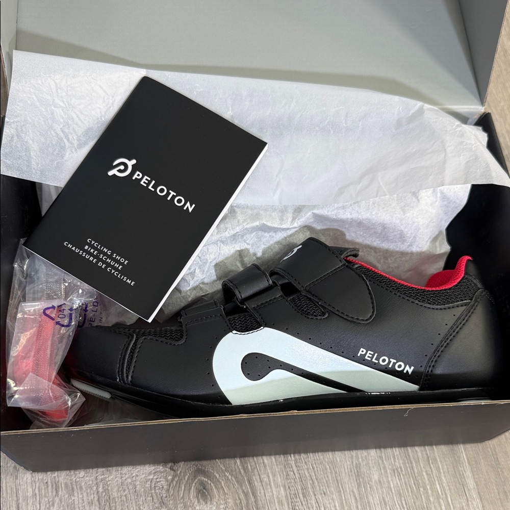 Peloton Black and Gray Cycling Shoes
